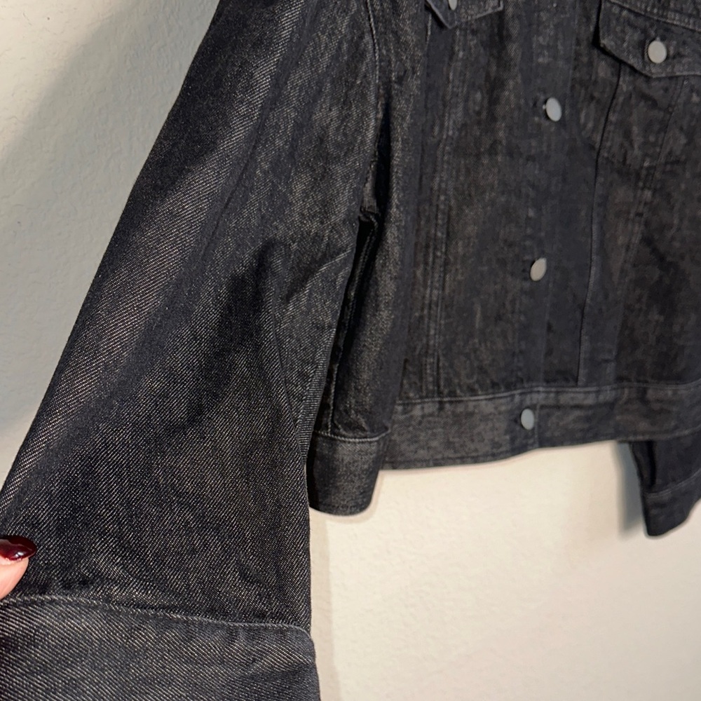 Banana Republic Black Jean Jacket - Picture 6 of 10